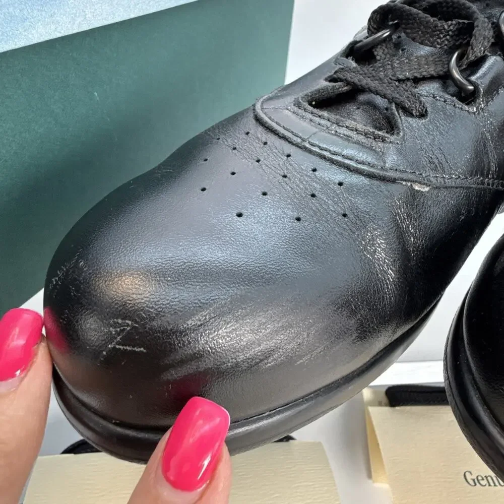 SAS Women's Free Time Sneaker Size 10.5S Black Leather Tripad Walk Shoe